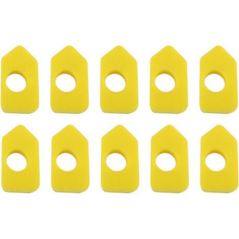 Paquete de 10 filtros de aire de esponja amarillos para la limpieza del hogar. (1/5)