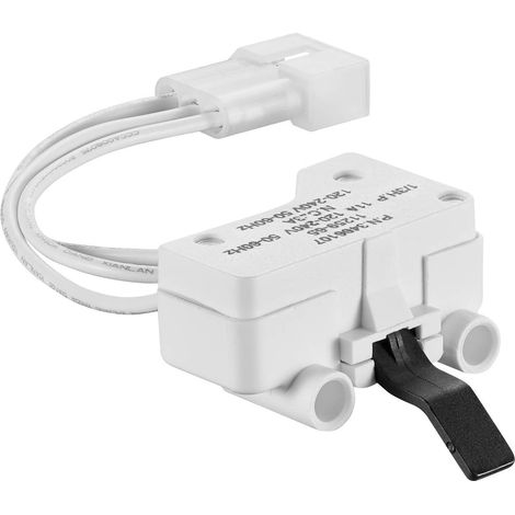 WP3406107 3406107 Pièce de remplacement de commutateur de porte de sécheur pour le sécheur Whirlpool & Kenmore Maytag - remplace 3405100, 3405101, 3406100, 3406101, 3406109, AED4475TQ1, MEDC400VW0 (1/5)
