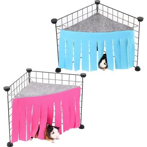 Lot de 2 hamacs-tentes pour petits animaux (écureuils, furets et lapins), cachette idéale. (1/4)