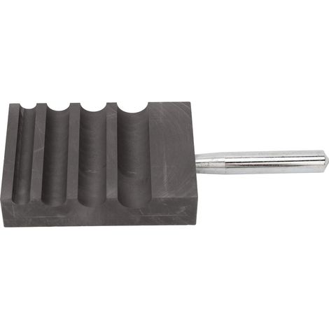 Moule en graphite irrégulier, moule en graphite à rainure semi-circulaire pour verrier (1/5)