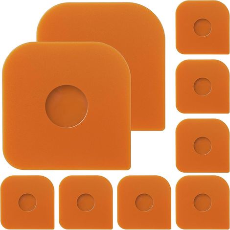 Set of 9 dough scrapers - Made of flexible plastic - Kitchen scraper - Kitchen scraper - Sharp angle scraper for cutting dough, cleaning kitchen utensils (1/5)