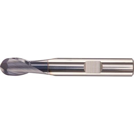 Fortis Radiusfräser kurz VHM AlTiN+ Schaft 30Grad 2mm