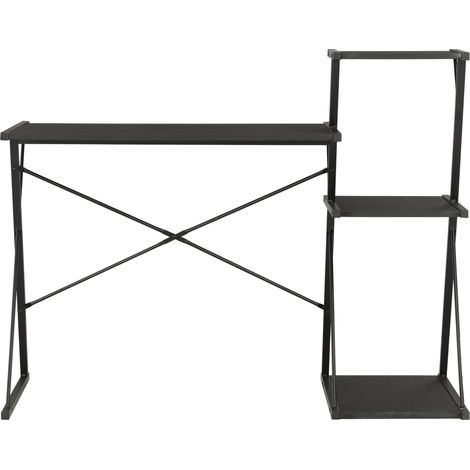 Maison Exclusive - Scrivania con Ripiano Nera 116x50x93 cm