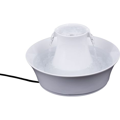 Cynnotek Fontana in ceramica bianca 2 litri per cani (1/4)