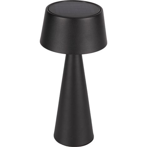 Lámpara de mesa recargable LED Allua Solar (3W)  Negro (1/5)