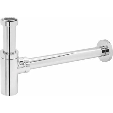 SIFONE TONDO IN OTTONE CROMATO MODELLO VISUAL ECO 11/4 X 32MM   Idroweb