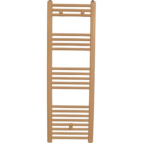 Radiateur sèche-serviettes eau chaude CODA 120 x 50 cm beige mat (1/5)