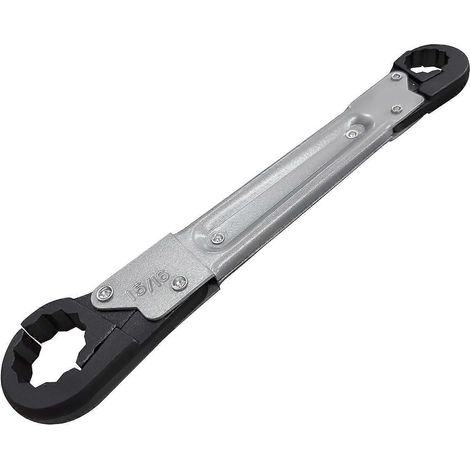 Llave angular de tope de 15/16 pulg. y 5/8 pulg., llave profesional de doble extremo para fontanería, herramienta para baño y cocina.