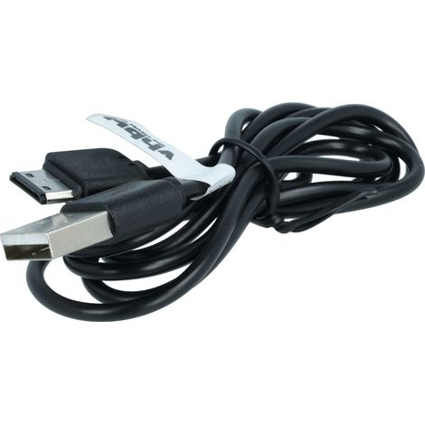 vhbw USB Datenkabel kompatibel mit Samsung SGH-S5200, SGH-S5230 Star, SGH-S3600, SGH-S5050, SGH-S3600i, SGH-S3650 Corby Handy - schwarz 100cm (1/5)