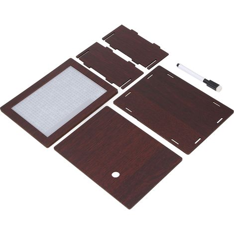Tirelire avec compteur de pièces, coffre-fort en bois décoratif pour tous les âges, couleur marron foncé, capacité de 2000 dollars. (1/5)