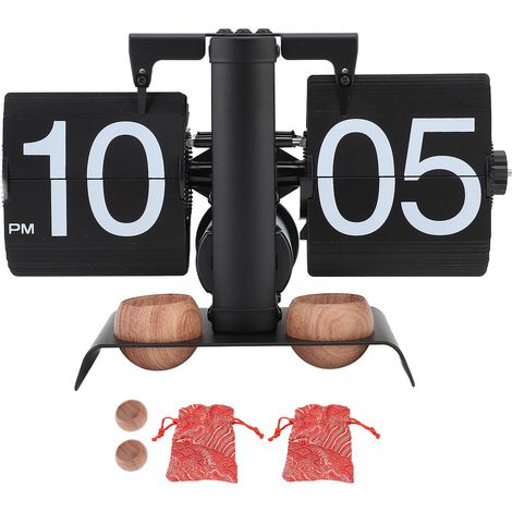 Reloj de Escritorio con Difusor de Aceites Esenciales, Acero Inoxidable 304 y Madera, Mecanismo Silencioso – Ideal para Salón y Oficina (1/5)
