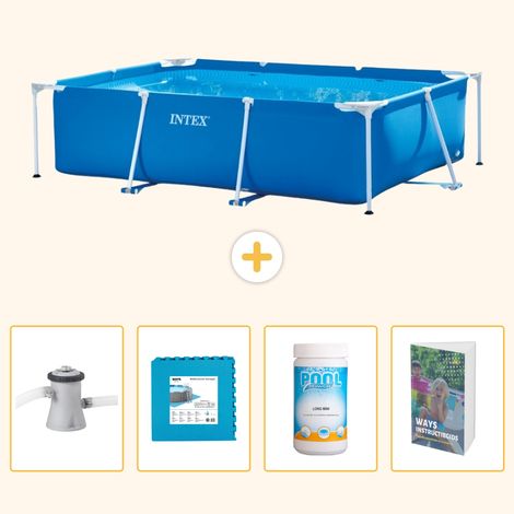 Intex Piscine Tubulaire Rectangulaire - 220x150x60 cm - 5-pièces SCB130 (1/5)