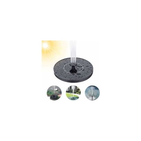 Fontaine solaire d'extérieur, pompe à eau solaire pour bassin avec 7 jets d'eau différents, mini fontaine flottante avec panneau solaire pour jardin, aquarium, bassin, abreuvoir à oiseaux, fontaine à (1/5)