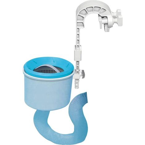 Écumeur de surface mural Deluxe – Skimmer de piscine en polypropylène – Débit 3 785 L/h – Support réglable pour montage facile (1/4)