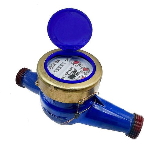 Compteur de robinets calibré 3/4' 25-26 Compteur d'eau froide Compteur d'eau Compteur d'eau de jardin (1/5)