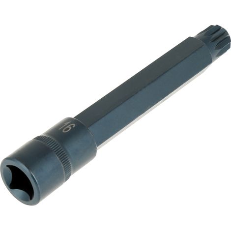 Douille pour tournevis électrique 12 pans, douille pour outil électrique, douille d'entraînement 1/2" 150 mm (M16) (1/5)
