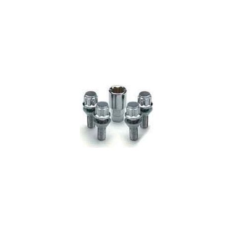 4 vis antivol de roue sphériques pour remorque