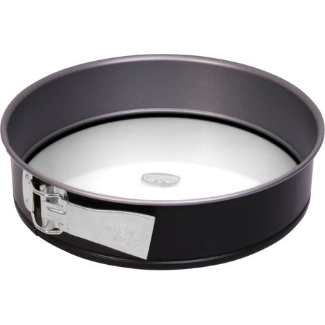 Moule à charnière avec fond en verre - Diamètre : 26 cm - Résistant aux coupures et aux rayures - Revêtement antiadhésif sans PFAS - Résistance à la chaleur jusqu'à 230 °C (1/2)