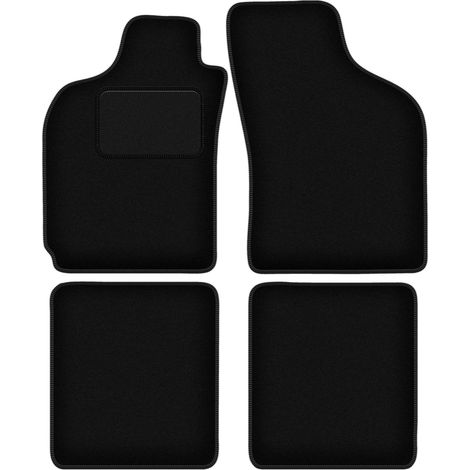 Tappetini in velluto nero per: Fiat Palio berlina (1996-2004) (1/5)