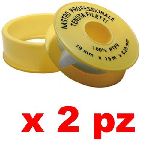 PZ.2 NASTRO IN TEFLON PROFESSIONALE (PTFE) 19mm X 15MT X 0,20mm