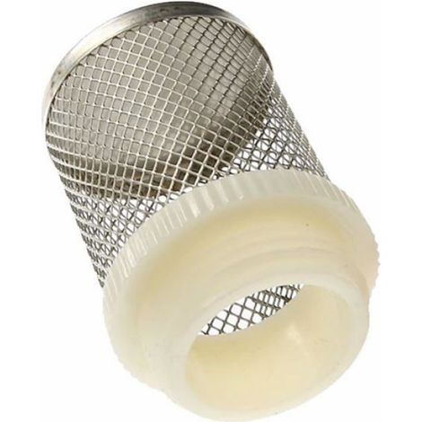 Crépine filtre de tuyau - - 1" (16 mm) - Laiton & inox - Trou 1,5 mm - Pour arrosage & lavage voiture (1/3)