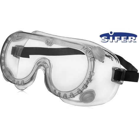 SIFER Gafa de Seguridad con Lente de Policarbonato Antivaho Transpshs2009