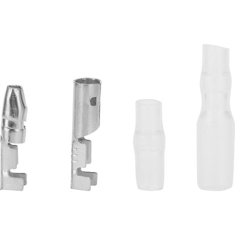 Kit de 200 connecteurs de bornes 4,0 mm pour câbles électriques automobiles (argenté) (1/5)