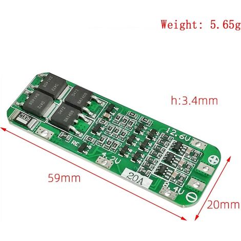 3S 20A Li-ion Lithium Battery 18650 Charger PCB BMS Protecti (1/4)