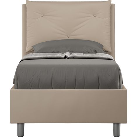 Letto Singolo 80x190 cm Senza Rete Appia Tortora (1/5)