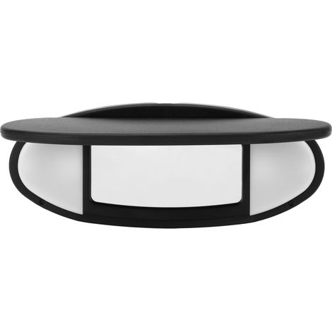 GARRYFIZH Pare-soleil avant avec miroir de courtoisie, anti-éblouissement, pour une conduite en toute sécurité, compatible avec R55, R56 et R60 (2007-2014), noir