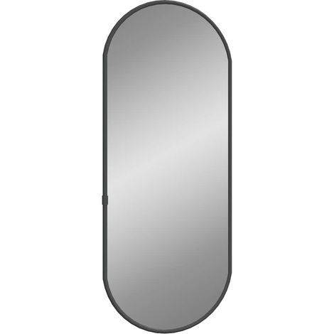 Maison Exclusive - Miroir mural Noir 50x20 cm Ovale (1/5)