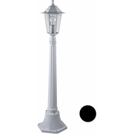 Farol jard 1 foco e-27 1x60w alu bl orlando luxform