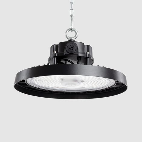 Campana LED Industrial UFO HBD Evo 170lm/W Regulable 0-10V 6000K 90º Sin Sensor Blanco Frío 200 W