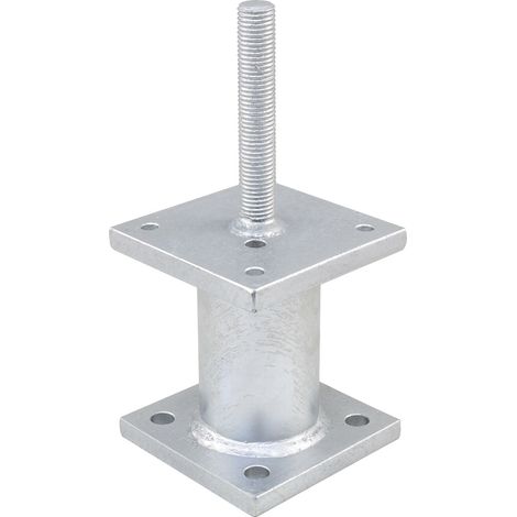 Pitzl Pfostenträger Holzverbinder, Höhe 160mm Stützfuß mit Gewindedorn M24x150mm