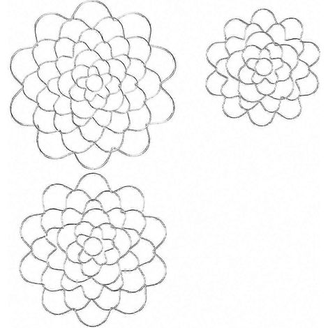 3-teiliges Set Metall-Blumenhalter für Blumenarrangements – Praktische Blumenstecker (5 cm, 6 cm, 7 cm) (1/5)