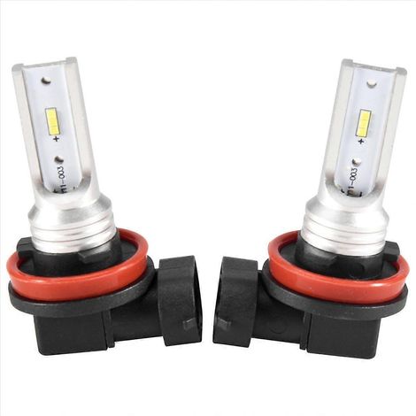 Phare antibrouillard LED H8 H11 H16, blanc froid 6500K, lot de 2 ampoules (1/5)