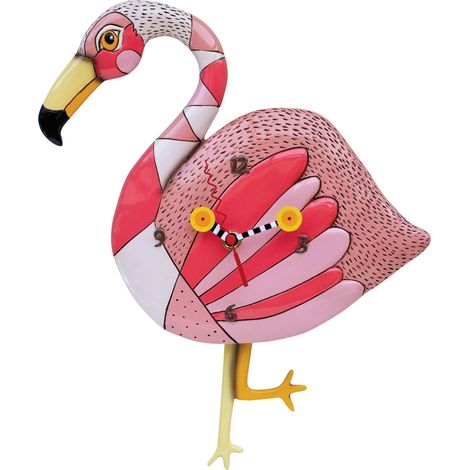 Horloge Allen Flamant Rose (1/2)