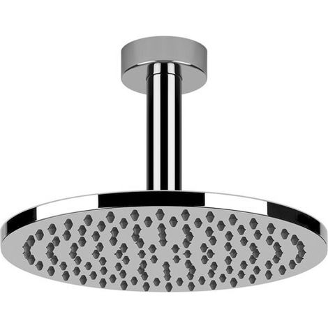 Gessi Emporio ducha anticalcárea redonda con articulación y brazo