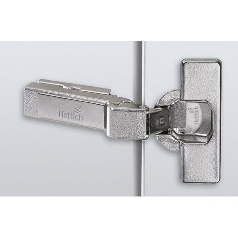 Hettich – Charnière invisible intermat 9936 – Coudure 0 mm – Entraxe 52 mm – Montage en applique – Réglage latéral ± 2 mm (1/5)