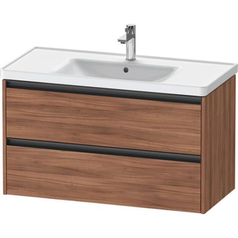 Duravit Ketho.2 Waschtischunterbau wandhängend, 2 Schubkästen, (1/2)