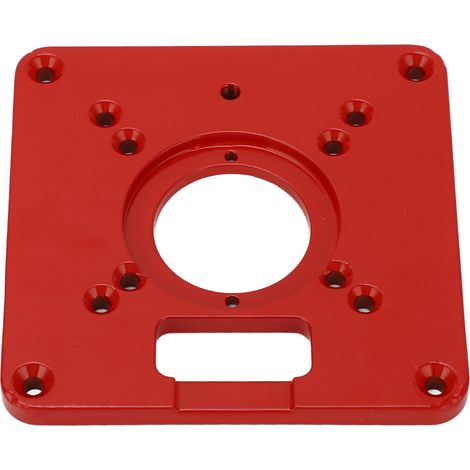 Plaque d'insertion pour table de défonceuse, accessoire universel en alliage d'aluminium pour le travail du bois (1/5)