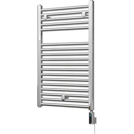 Roma - Chrome Electric Towel Rail H842mm x W500mm Straight 300w Thermostatic WIFI (1/3)
