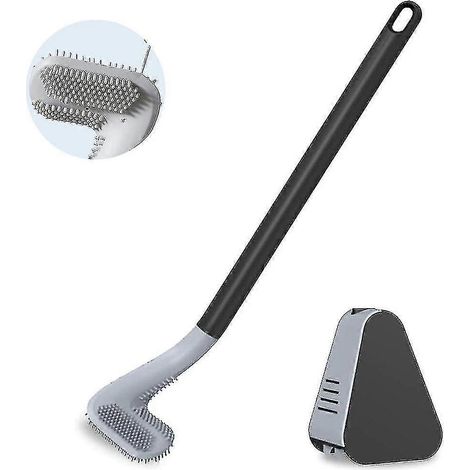 Stück – Golf-Toilettenbürsten-Set mit Halterung, Tiefenreinigungs-Silikon-Toilettenbürste mit rutschfestem, langem Griff, Toilettenbürsten-Set mit Golfbürstenkopf (1/5)