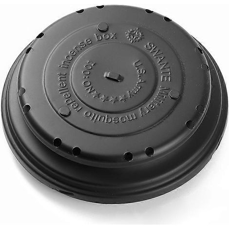 Plateau porte-encens Swante pour spirales anti-moustiques, idéal pour le camping, la maison et le jardin. Protection anti-brûlures.