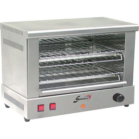 Toaster Professionnel - 505 x 250 x 80 mm - 2 étages - Large - Sofraca