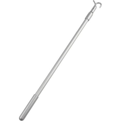 Rallonge télescopique en aluminium pour store de fenêtre avec mécanisme de crochet rotatif 33-60 cm