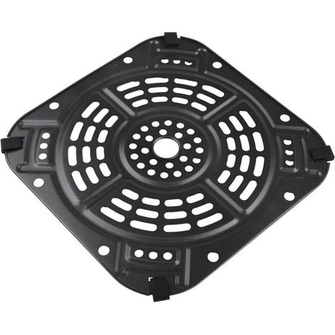 Plateau de rechange pour plaque frite à air, 21,5 x 21,5 cm, panier de cuisson carré antiadhésif compatible avec la friteuse à air 2QT AF141, accessoire facile à nettoyer pour extérieur (1/5)