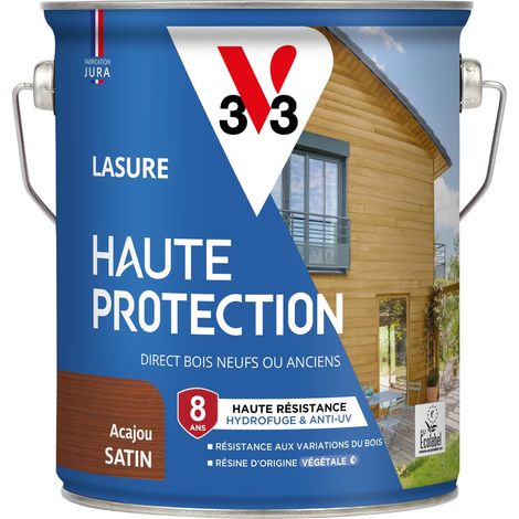 Lasure Haute Protection Biosourcée V33 acajou Satin - 2,5L (1/4)
