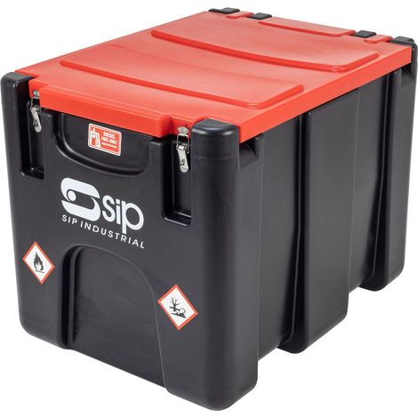 SIP 200ltr Portable Diesel Tank with High-Flow 12v Transfer Pump - L79 x W59 x H61 cm