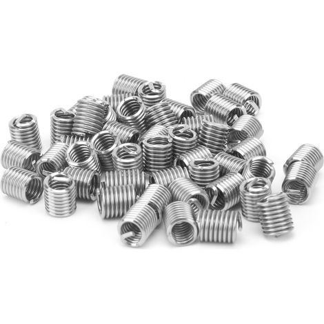 50 inserts filetés (unités US) pour douilles filetées, outil de réparation de filetage 1/4 pouce-202D (1/5)